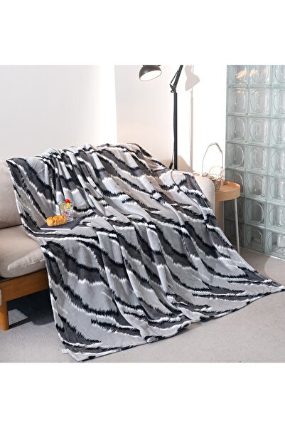 CHIRASO Cocolino Blanket 200x230cm, Soft, Colorful and Fluffy, for Double Bed, Zebra