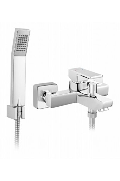 FERRO Pack of 2 Zicco Faucets: Bathtub/Shower, Washbasin, chrome