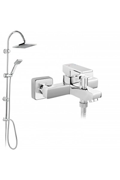 FERRO Fixed and mobile shower column with Zicco bathtub/shower mixer,