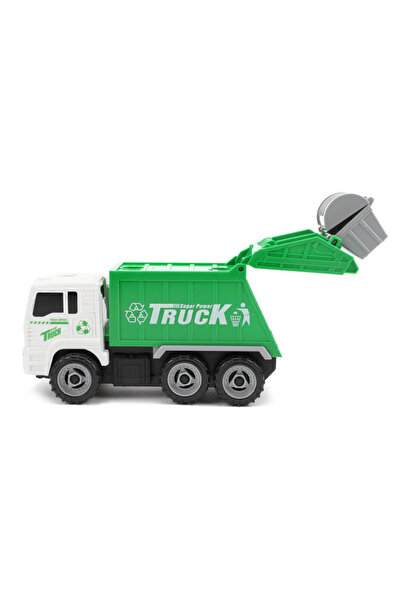 Toi-Toys Camion gunoi cu 4 pubele insurubat