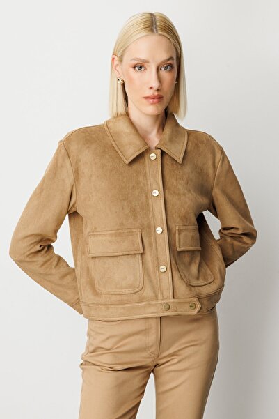 Ekol Sheepskin Coat with Flap Pockets