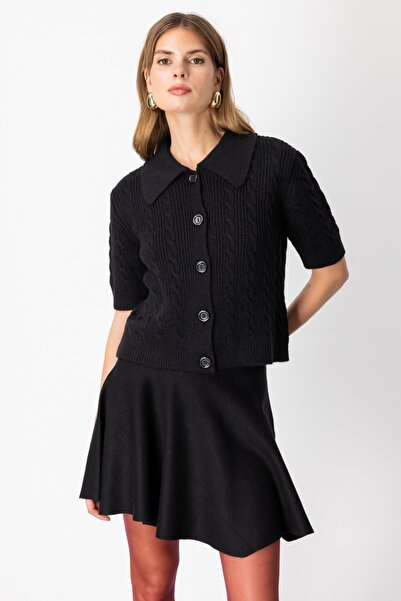 ON Cardigan cu mâneci scurte din material subțire