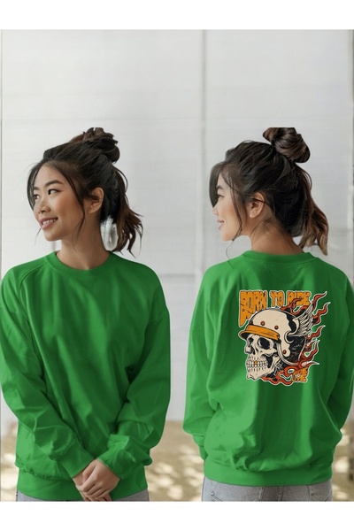 ArtYus Unisex cu mânecă lungă Bron To Read Transfer cu imprimeu guler rotund ...