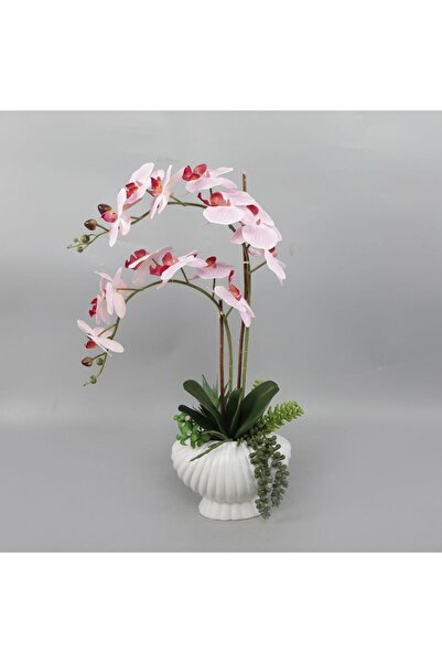 Danube Home Daisy Ceramic & Fabric Flower in Pot – Realistic Artificial Floral Décor for Home & Office