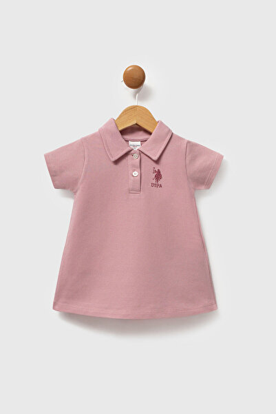 U.S. Polo Assn. U.S.POLO ASSN.KIZ BEBEK ELBİSE Soft Pembe