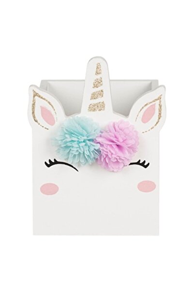 SHOPIENS Decorative Wooden Box Shopiens® with Unicorn Model, 10 x 10 x 14 cm
