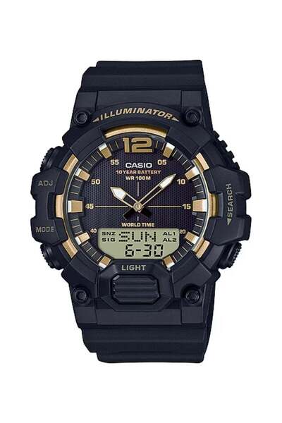 Casio Quartz Watch Analog-Digital Display with Resin Strap for Men, HDC-700-9AV