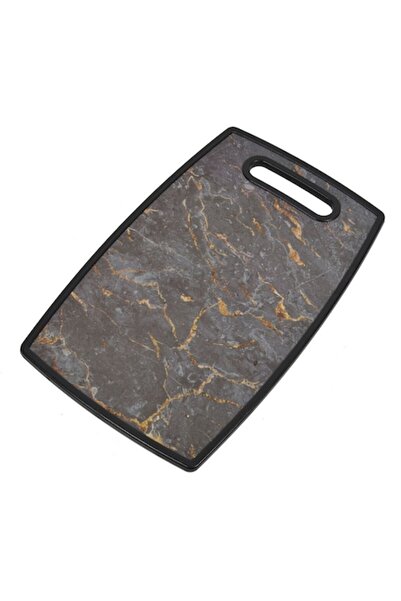 SHOPIENS Tocător din plastic cu model marmorat negru Shopiens®, 37 x 23 cm