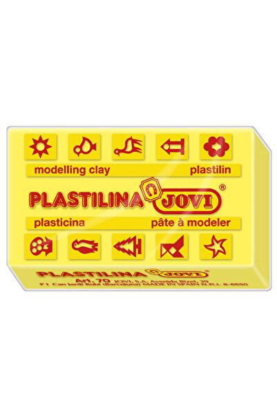 Jovi عجينة اللعب 50 جرام، عجينة لعب صفراء غير قابلة للجفاف (قطعة واحدة)