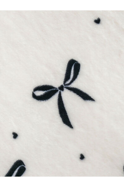 LC Waikiki Leave Your Style with Us |   Bow Patterned Double Blanket 200X220 cm