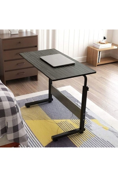 ECARLA Mobile table, adjustable, on wheels, for laptop, metal frame, 80x40 cm, eCarla, STL03WZ3