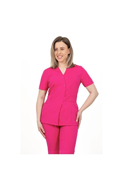 DEMOTEKS Bluza Medicala Kimono Elastan Pentru Femei, Uniforma Medicala, Culoa...