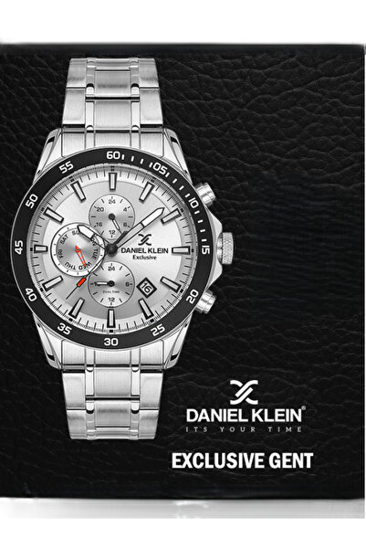 Daniel Klein Functional Steel Cord Steel Case Showing Off Men's Watch