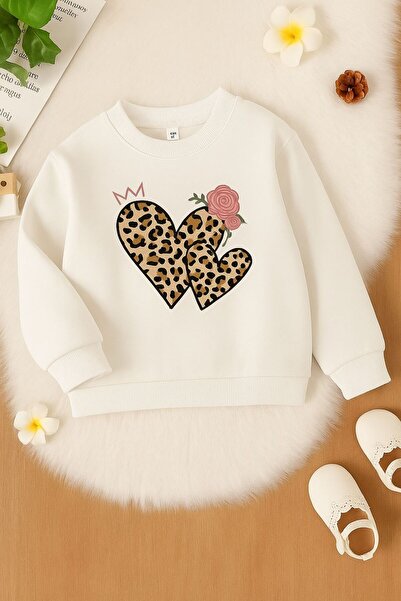 DM DOLCE MORE Hanorac unisex pentru copii, cu 3 fire, din bumbac pieptănat, c...