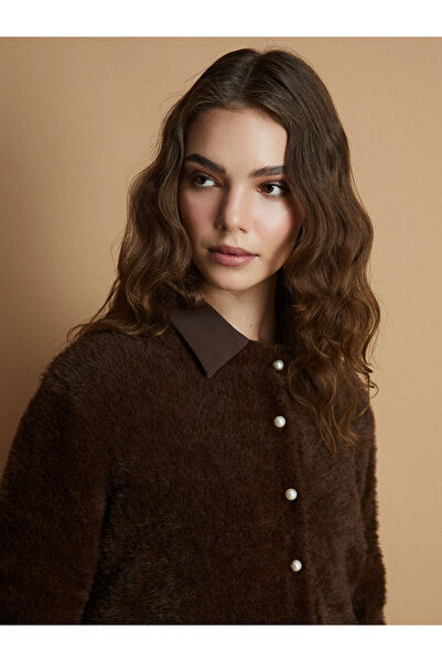 LC Waikiki Crew Neck Women's Knitwear Cardigan