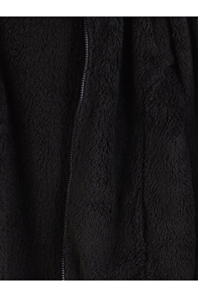 LC Waikiki Δημιουργήστε το στυλ σας από το UZG Store |   με κουκούλα Φούτερ με φερμουάρ για κορίτσια από βελούδινο υλικό