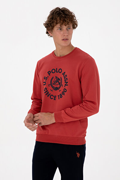 U.S. Polo Assn. Erkek Kiremit Pijama Takımı 50318595-VR031