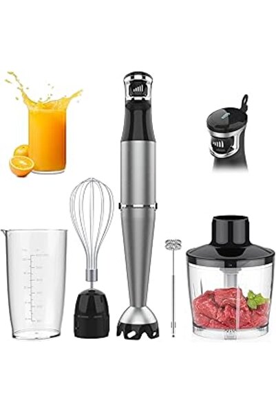 Generic CENXI Immersion Hand Blender 1100W, Trigger Variable Speed 5 in 1 Stick Blender, Emulsion Blender wi