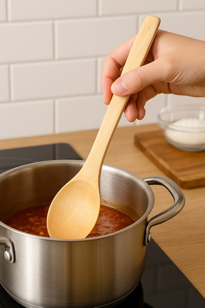 Home Boxwood Ladle - 31 cm Spoon Natural