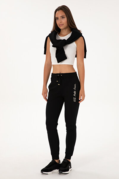 U.S. Polo Assn. Kadın Siyah Jogger Eşofman Altı 50314364-VR046