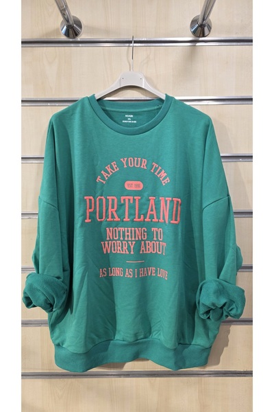 trendbysena Γυναικείο φούτερ με φαρδιά κοπή