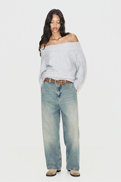 Pull & Bear Asymmetric soft knit sweater
