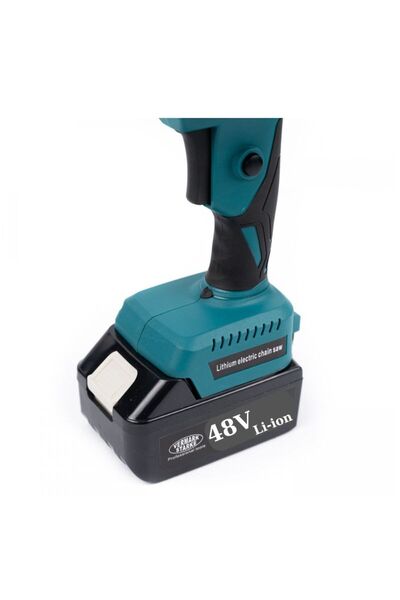 hoffmans Powerful Electric Chainsaw - 30CM Blade, 2 Batteries 48V / 5Ah, 1200W, Battery Chainsaw