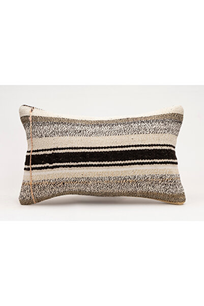 Kilim Whole Sale Vintage Throw Pillow Cover Made from Handmade Rug, Wool, 30X50 cm