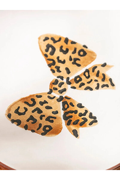 LC Waikiki LCW HOME Fiyonk Baskılı Seramik Pasta Tabağı Seti 4'lü 16 cm