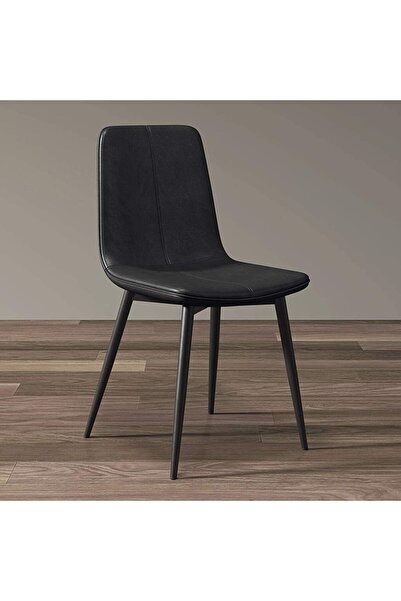 NZONE STORE Leather coffee chair with metal legs and elegant design