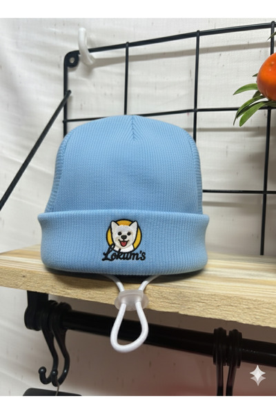 Lokums El Yapımı Ribana Kumaş Boğazlı Köpek Kıyafeti ve Şapka Takımı (Küçük ve Orta Irklar İçin)