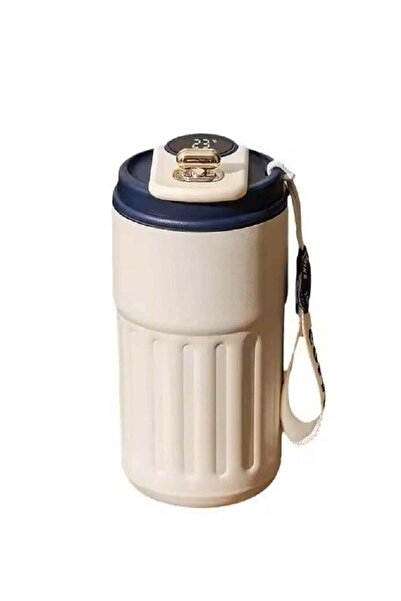 Generic 460ml Insulated Travel Coffee Mug Vacuum Flasks Car Mug with Temperature Display