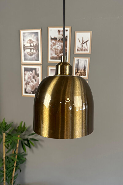 Bamyum Deep Eskitme Yarım Lale Eskitme Başlık Tekli Avize Sarkıt Salon Mutfak...