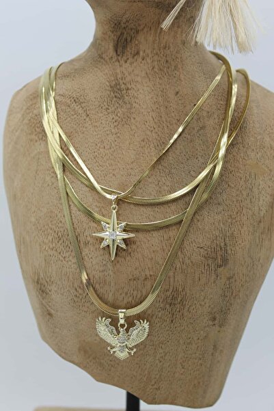 Nenya Vip Steel Italian Crushed Zircon Stone North Star and Eagle Model 4-Pie...