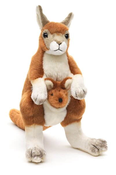 JPT Λούτρινο παιχνίδι καγκουρό με μωρό - 24,5 εκ.