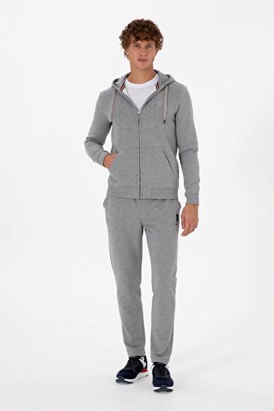 U.S. Polo Assn. Erkek Gri Melanj Eşofman Altı 50307803-VR086
