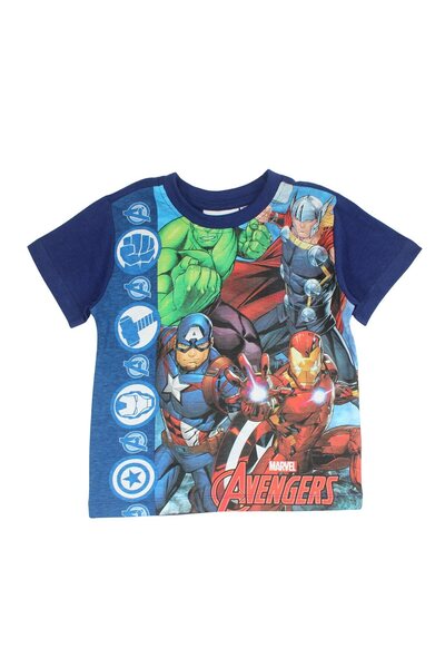 AVENGERS Children's short-sleeved pajamas, 100% cotton, multicolor, Team, Avengers, Marvel