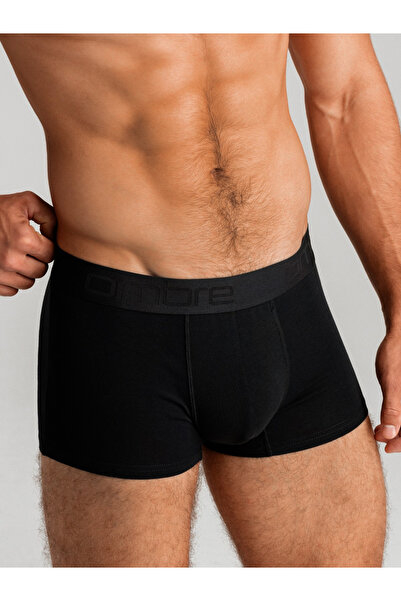 OMBRE Men's cotton boxer shorts with logo - 3-pack mix V2 OM-UNBO-0105