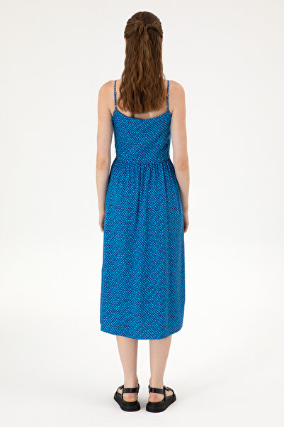 U.S. Polo Assn. Kadın Lacivert Dokuma Elbise 50306641-VR033