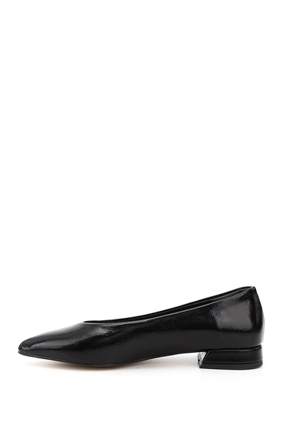 GÖNDERİ(R) Women's Black Pointed Toe Ballerinas