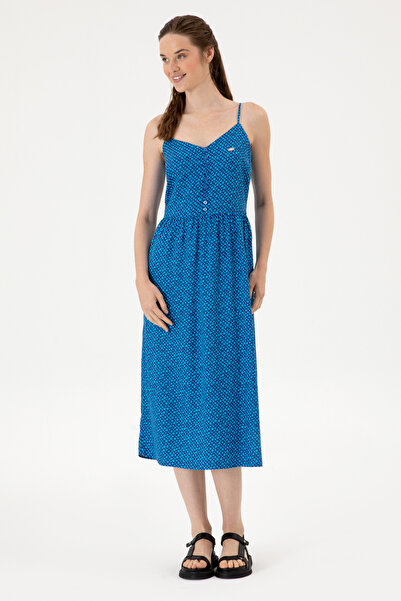 U.S. Polo Assn. Kadın Lacivert Dokuma Elbise 50306641-VR033