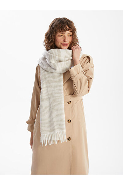 LC Waikiki Sparkling Choices from Shining Store Women's Scarf with Zebra Embr...