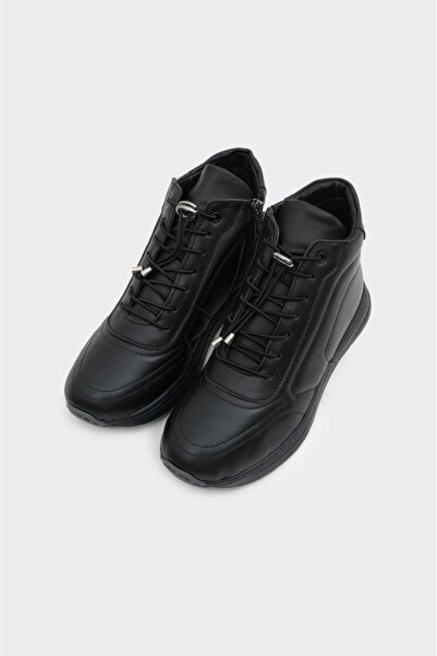 derinet Fermuarlı Hakiki Deri Kadın Bot