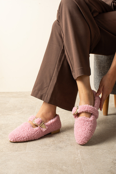 topukludünyası Balerina de pluș pentru femei Flmz Toka