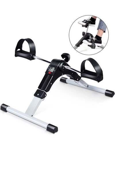 HG Portable Arm and Leg Exercise Bike with Digital LCD Display - Safe for Joints and Muscles - Foldable and Easy to Store