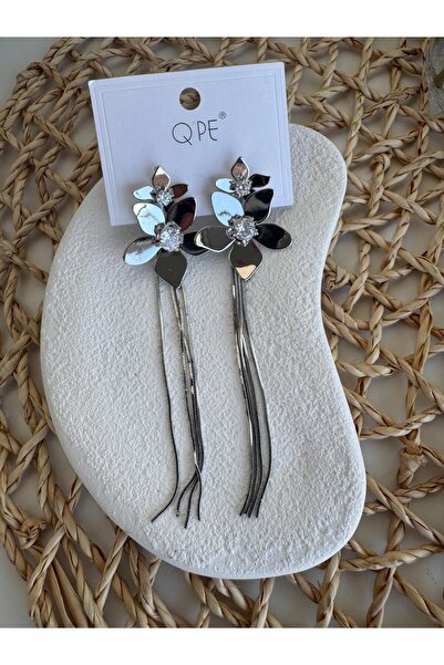 H&S AKSESUAR TASARIM SALLANTILI TAŞLI ÇİÇEK KÜPE