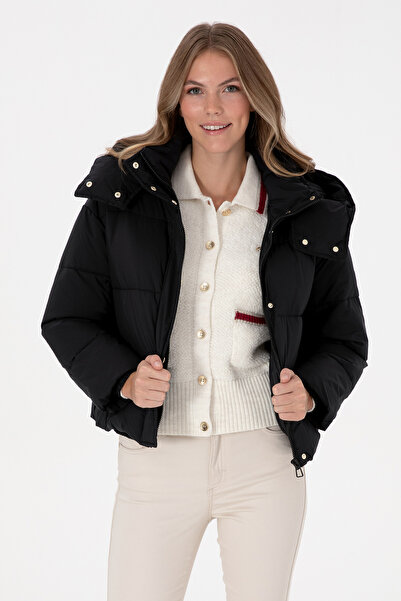 U.S. Polo Assn. Women's Black Coat 50308625-Vr046