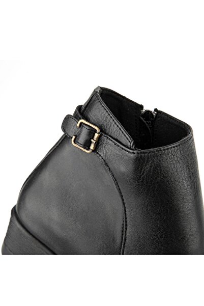 Muya Neoma 6 Nokta Anatomik Taban Topuk Dikeni Hakiki Deri Kadın Bot