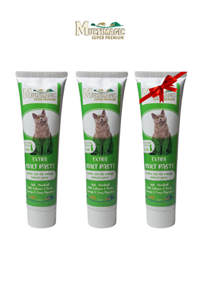 Multi Magic KEDİLER İÇİN ANTIHAIRBALL MALT PASTE 2+1