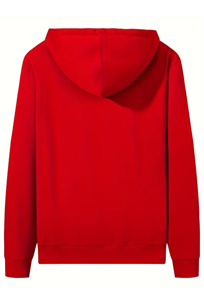Karatopak Kapüşonlu Unisex Fermuarlı Sweatshirt / Hırka
